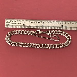 James Avery - Med Dbl Curb Charm Bracelet - 7 3/8”